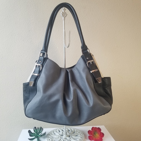 Black/grey Hobo Bag - Picture 1 of 15